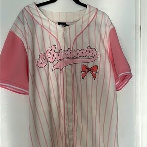 Disney Aristocats Marie baseball jersey 2x